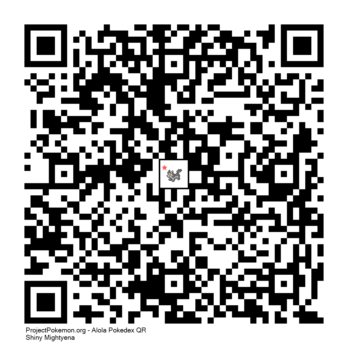 Cdigo QR de Mightyena variocolor